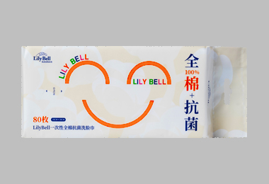 丽丽贝尔 一次性全棉抗菌洗脸巾80抽